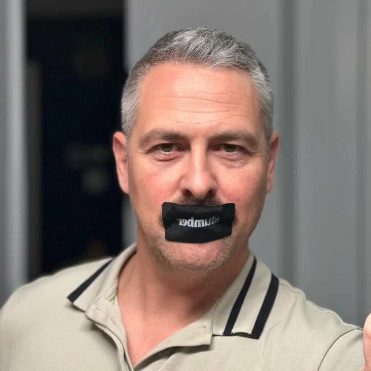 Jean-Francois C., verified buyer, shares how Slumber mouth tape is comfortable, effective, and helps improve sleep and health in his 40s.