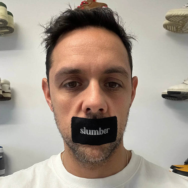 Testimonial from Yaniv Abecassis about Slumber mouth tape reducing snoring and improving sleep quality.